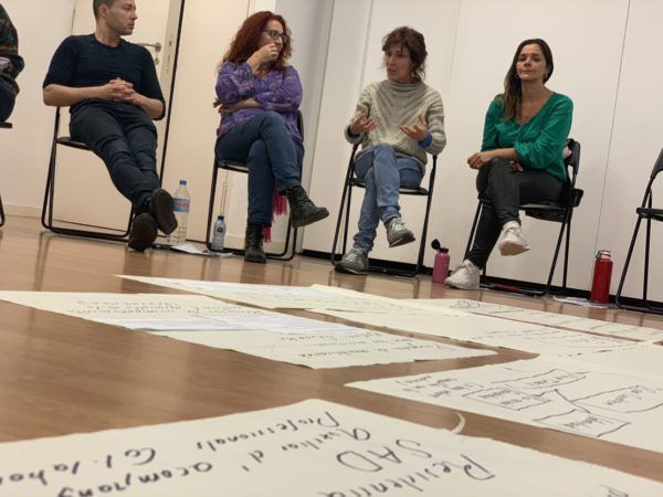 Part de les dinàmiques que es van realitzar en el taller formatiu.